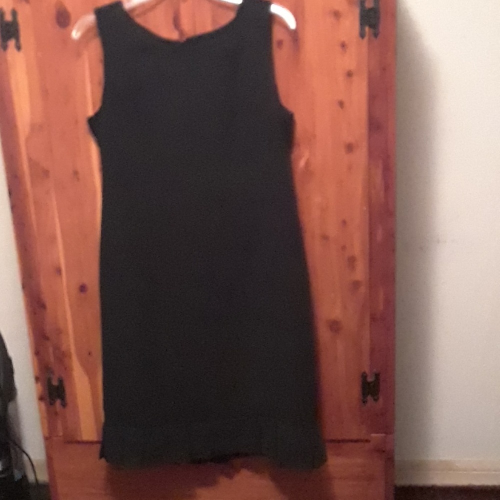 Danny & Nicole Black Bottom Pleat Dress